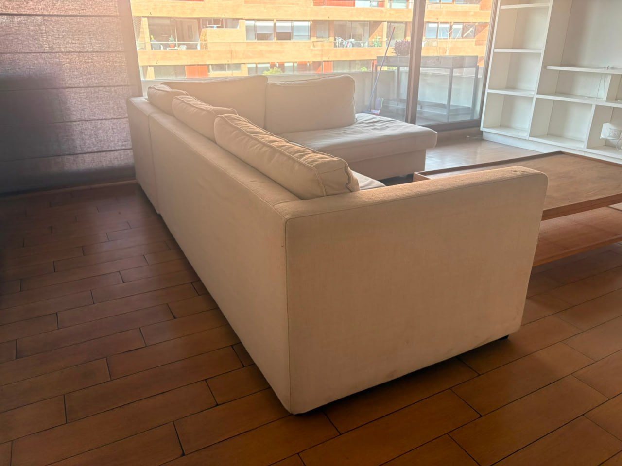 Sofá seccional derecho blanco